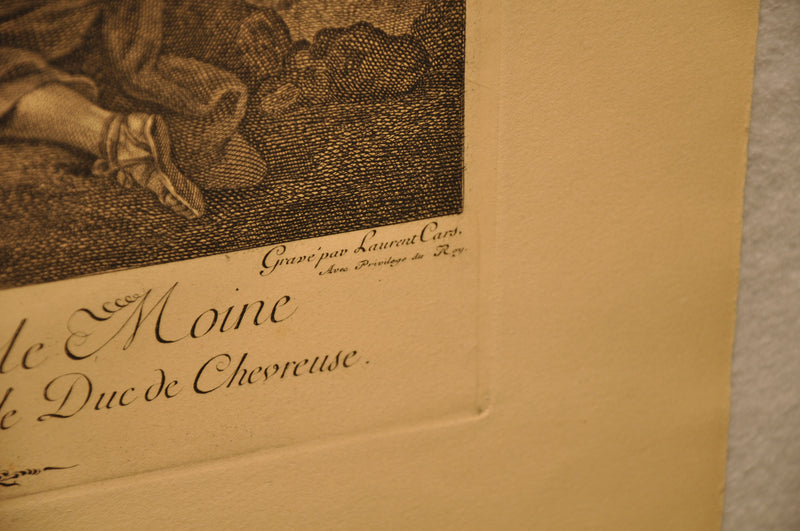 François Lemoyne "L'Enlèvement d'Europe" 20"x26" Engraving Etching Print   - TvMovieCards.com