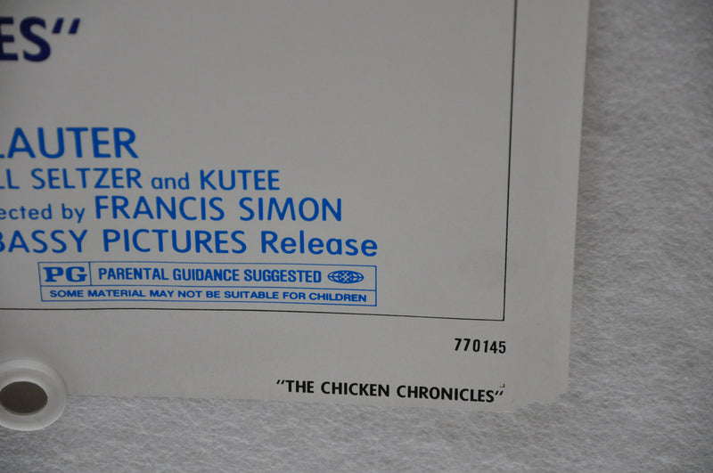 1977 The Chicken Chronicles Original 1SH Movie Poster 27 x 41  Phil Silvers   - TvMovieCards.com