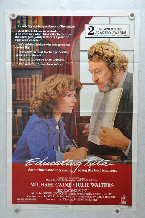 1983 Educating Rita Original 1SH Movie Poster 27x 41 Michael Caine Julie Walters   - TvMovieCards.com