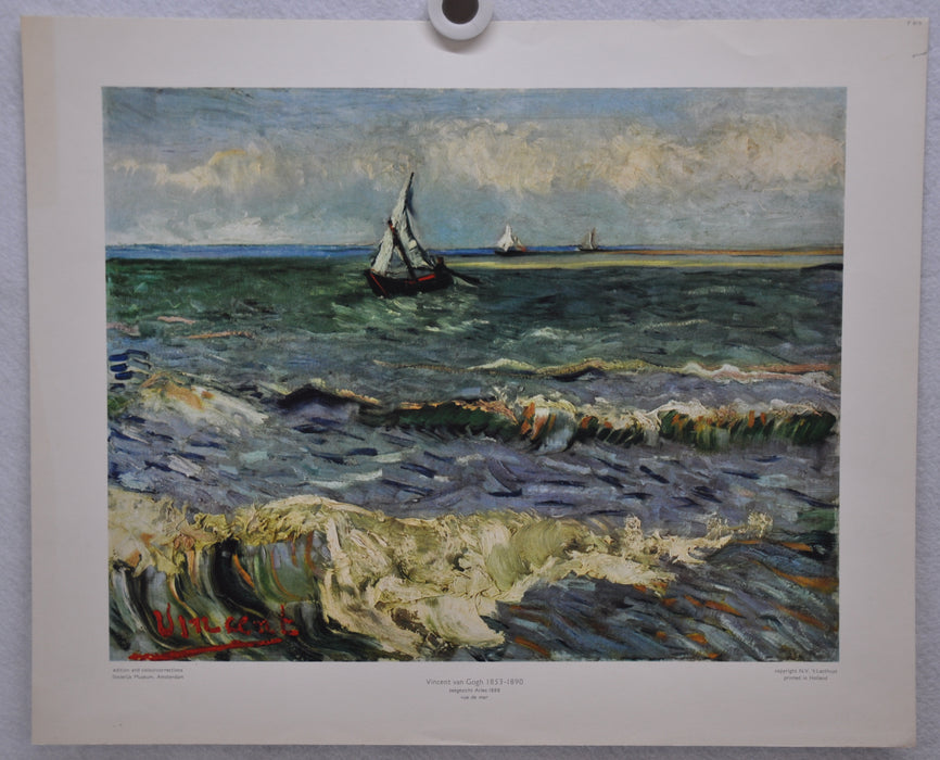 Vincent Van Gogh "Seascape near Les Saintes-Maries-de-la-Mer" Art Print Poster   - TvMovieCards.com