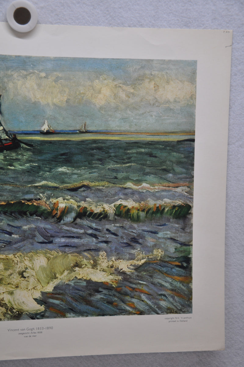 Vincent Van Gogh "Seascape near Les Saintes-Maries-de-la-Mer" Art Print Poster   - TvMovieCards.com