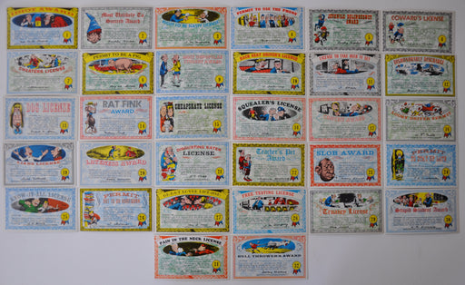 Nutty Awards Postcards Vintage Card Set 32 (Postcard Size) Cards Topps 1964   - TvMovieCards.com