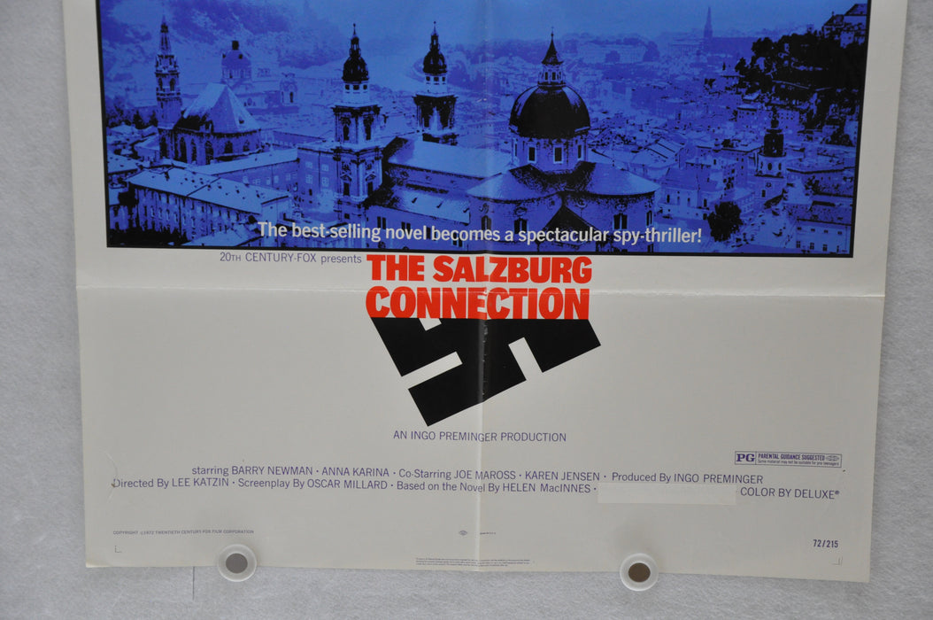 1972 The Salzburg Connection Original 1SH Movie Poster 27 x 41  Barry Newman   - TvMovieCards.com