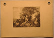 Lancret Pinxit "L'Automne" T De Mare Sculp 1890 18"x28" Etching Print   - TvMovieCards.com