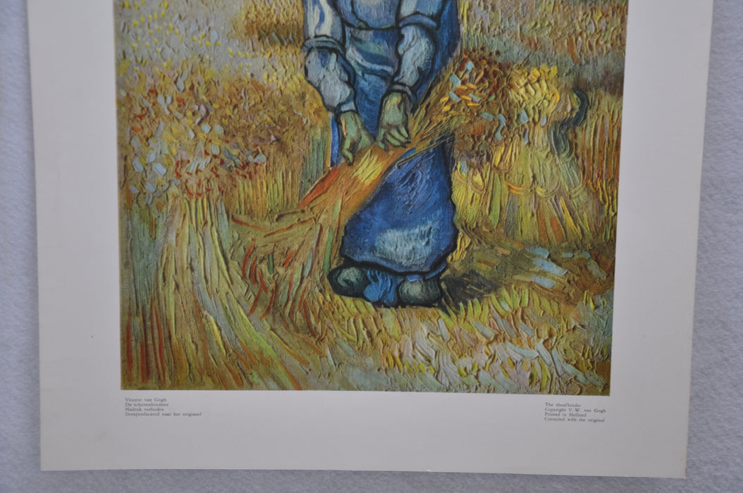 Vincent Van Gogh "The Sheafbinder" Art Print Poster 15 x 19   - TvMovieCards.com