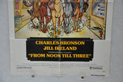 1976 From Noon Till Three Original 1SH Movie Poster 27 x 41 Charles Bronson   - TvMovieCards.com