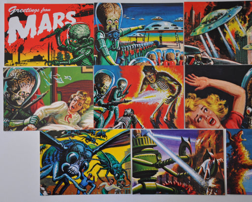 Mars Attacks Postcard Factory Boxed Limited Edition Card Set 10 Cards   - TvMovieCards.com