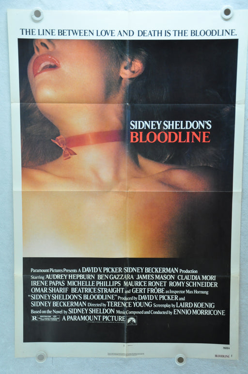 1979 Bloodline Original 1SH Movie Poster 27 x 41 Audrey Hepburn, Ben Gazzara   - TvMovieCards.com