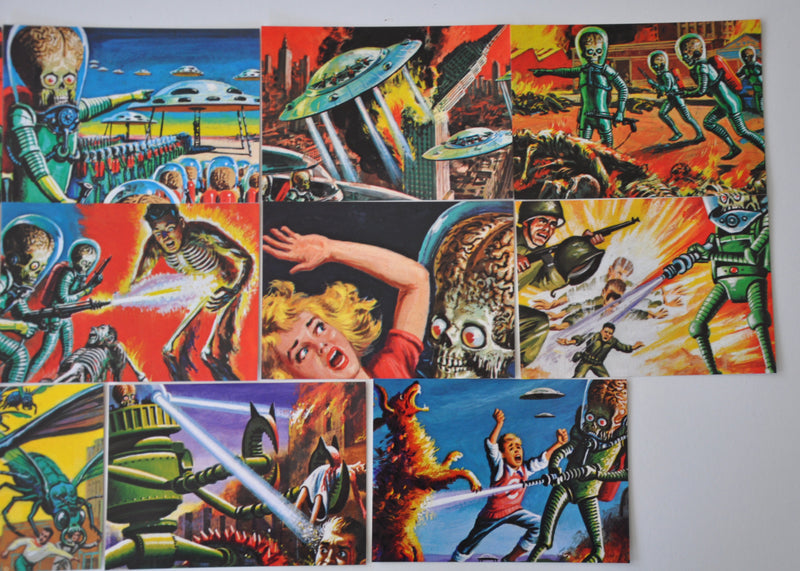 Mars Attacks Postcard Factory Boxed Limited Edition Card Set 10 Cards   - TvMovieCards.com