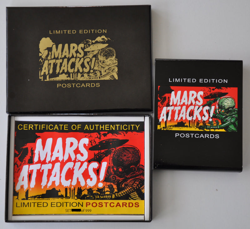 Mars Attacks Postcard Factory Boxed Limited Edition Card Set 10 Cards   - TvMovieCards.com