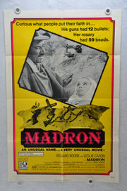 1970 Madron Original 1SH Movie Poster 27 x 41 Richard Boone, Leslie Caron   - TvMovieCards.com