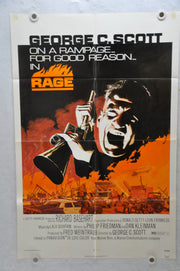 1972 Rage Original 1SH Movie Poster 27 x 41 George C. Scott, Martin Sheen   - TvMovieCards.com