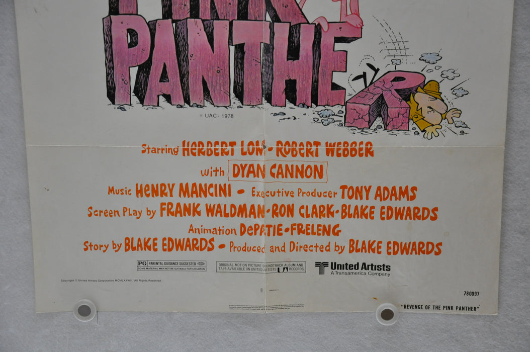 1978 Revenge of the Pink Panther Original 1SH Movie Poster 27 x 41 Peter Sellers   - TvMovieCards.com