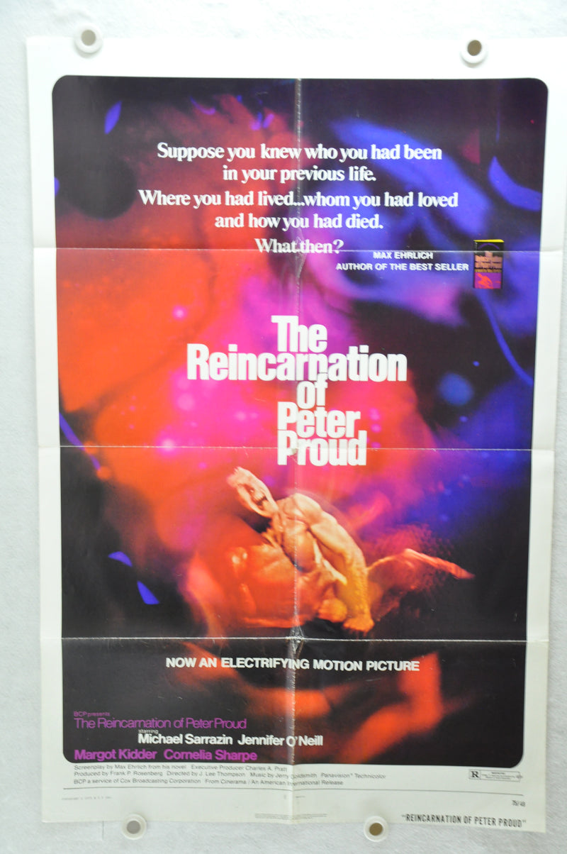 1975 The Reincarnation of Peter Proud Original 1SH Movie Poster 27 x 41 Sarrazin   - TvMovieCards.com