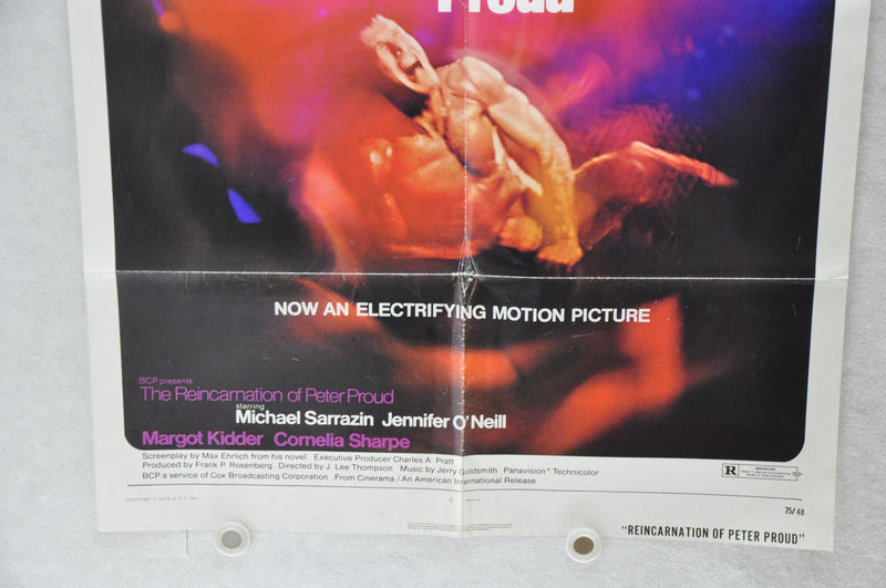 1975 The Reincarnation of Peter Proud Original 1SH Movie Poster 27 x 41 Sarrazin   - TvMovieCards.com