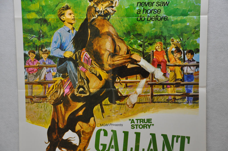 1973 Gallant Bess Original 1SH Movie Poster 27 x 41 Marshall Thompson, George To   - TvMovieCards.com