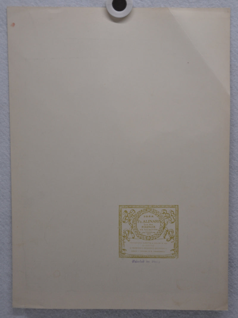Fratelli Alinari "San Francesco Benedice GLI Ucceill" Lithograph Art Print   - TvMovieCards.com