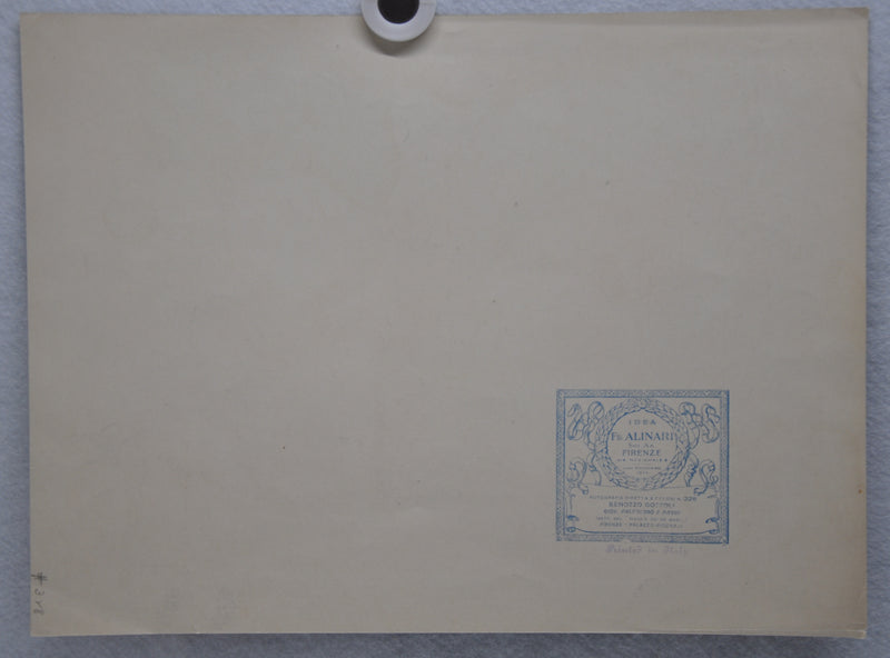 Fratelli Alinari "Giov. Paleologo E. Paggi" Lithograph Art Print   - TvMovieCards.com