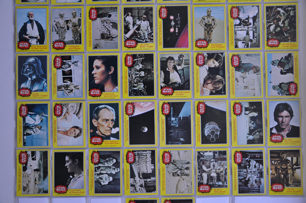 Star Wars Series 3 Yellow 1977 Vintage Card Set Cards #133-#198 Topps   - TvMovieCards.com