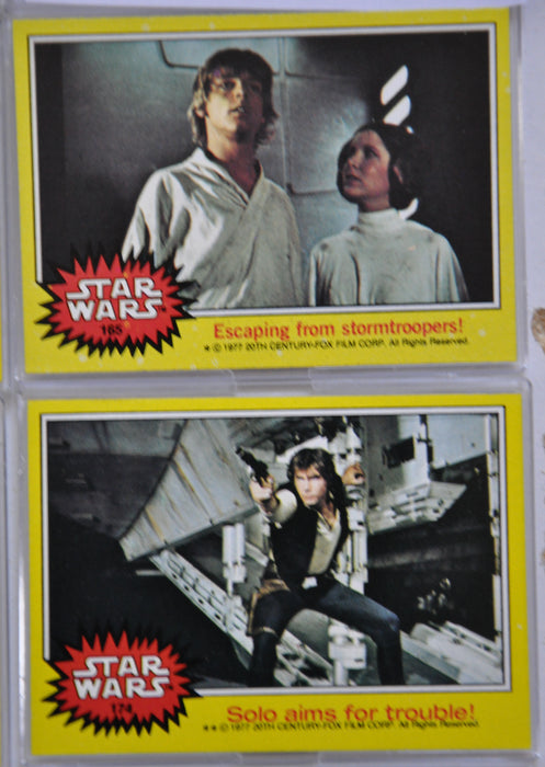 Star Wars Series 3 Yellow 1977 Vintage Card Set Cards #133-#198 Topps   - TvMovieCards.com