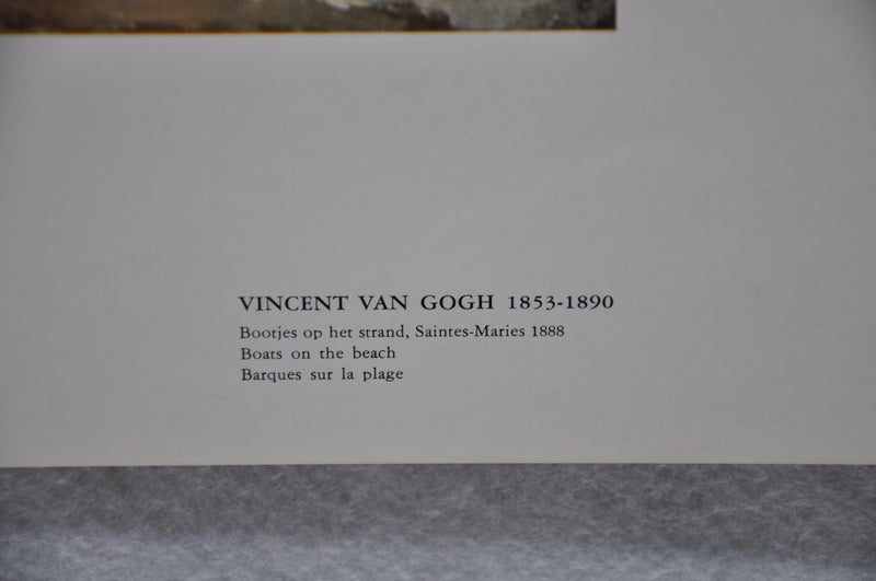 Vincent Van Gogh "Boats on the Beach" Art Print Poster 12 x 16   - TvMovieCards.com