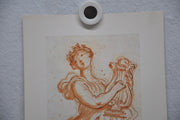 Fragonard "Calliope" Heritage Publications Art Print Poster 8 x 15   - TvMovieCards.com