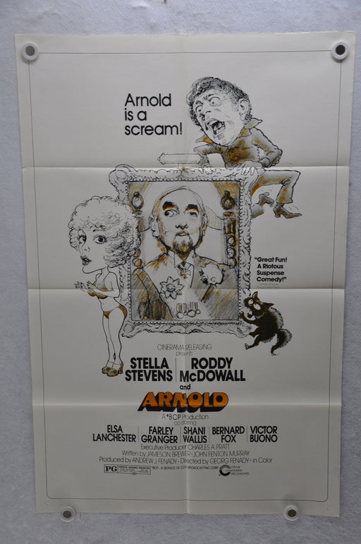 1973 Arnold Original 1SH Movie Poster 27 x 41 Stella Stevens, Roddy McDowall   - TvMovieCards.com