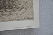 Jean-François Millet "Femmes se chauffant" Lithograph Etching Print   - TvMovieCards.com