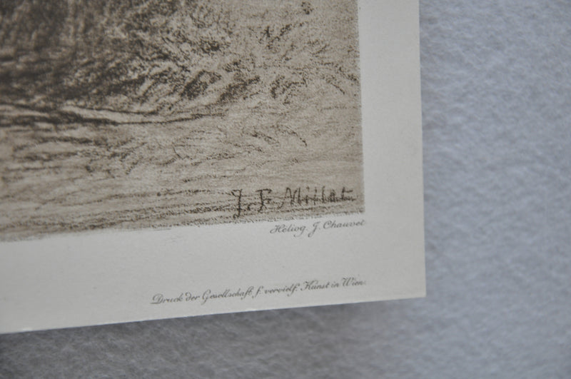 Jean-François Millet "Femmes se chauffant" Lithograph Etching Print   - TvMovieCards.com