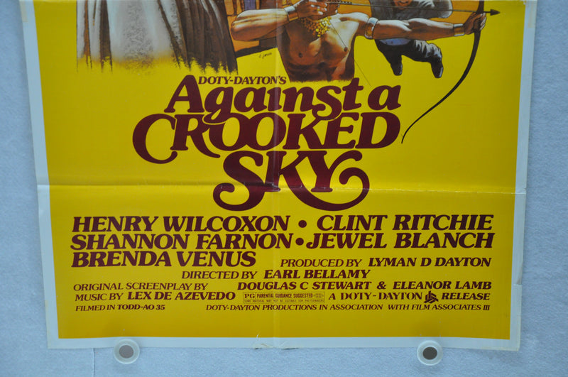 1975 Against a Crooked Sky Original 1SH Movie Poster 27 x 41 Richard Boone   - TvMovieCards.com