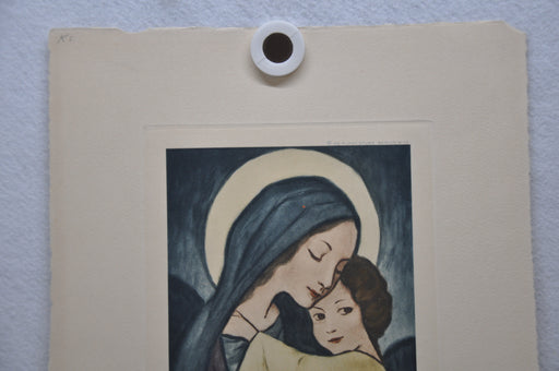 Heinrich Windelschmidt "Dulcis Virgo Maria" Lithograph Etching Print   - TvMovieCards.com