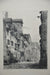 E. Nicolle 1877 "Rue da Gril"  Lithograph Engraving Etching Print 15" x 21"   - TvMovieCards.com