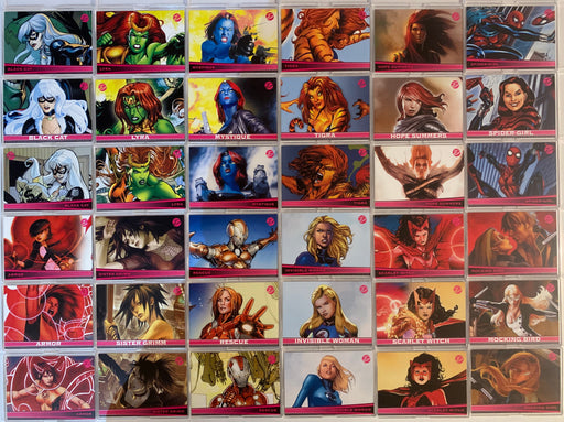 Marvel Dangerous Divas Series 1 Base Card Set 72 Cards   - TvMovieCards.com