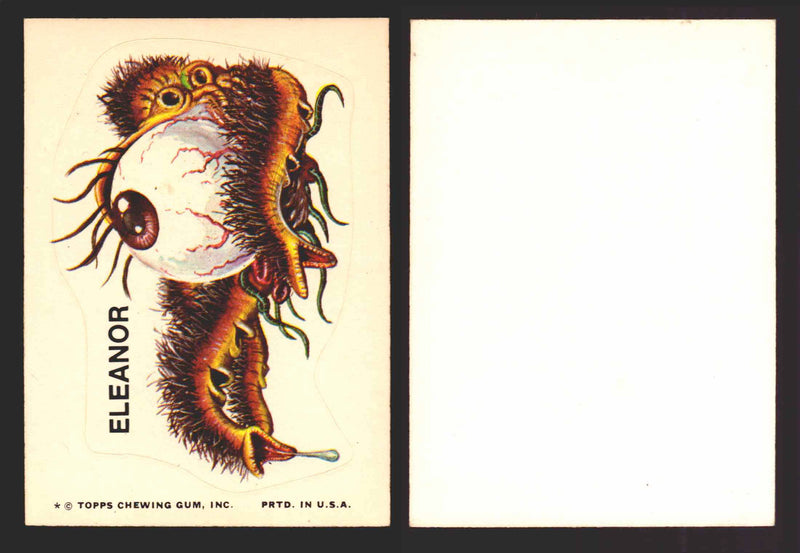 1976 Ugly Stickers White Back Trading Card You Pick Singles #1-55 Topps Eleanor  - TvMovieCards.com