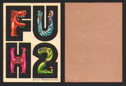 1967 Nutty Initials Sticker Trading Cards You Pick Singles #1-#60 Topps F U H 2  - TvMovieCards.com
