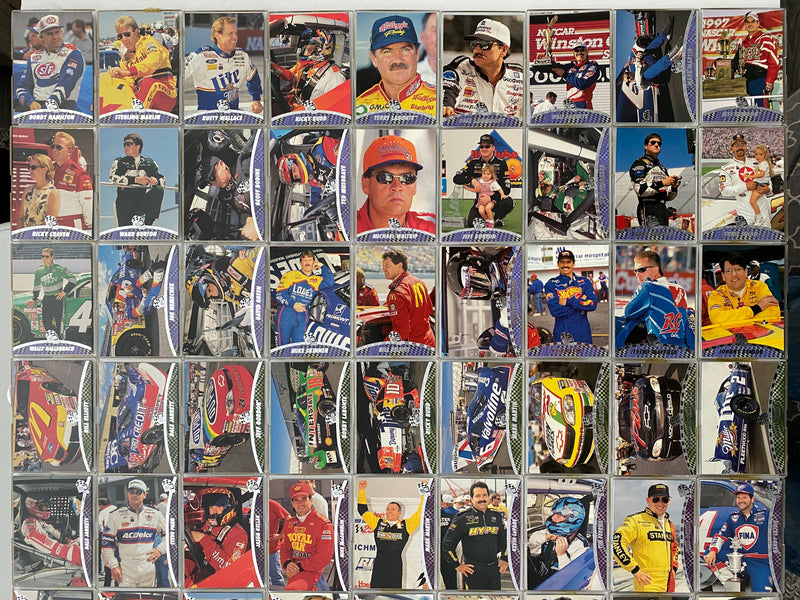 1998 Press Pass Complete Racing 100 Card Set NASCAR - Dale Earnhardt   - TvMovieCards.com