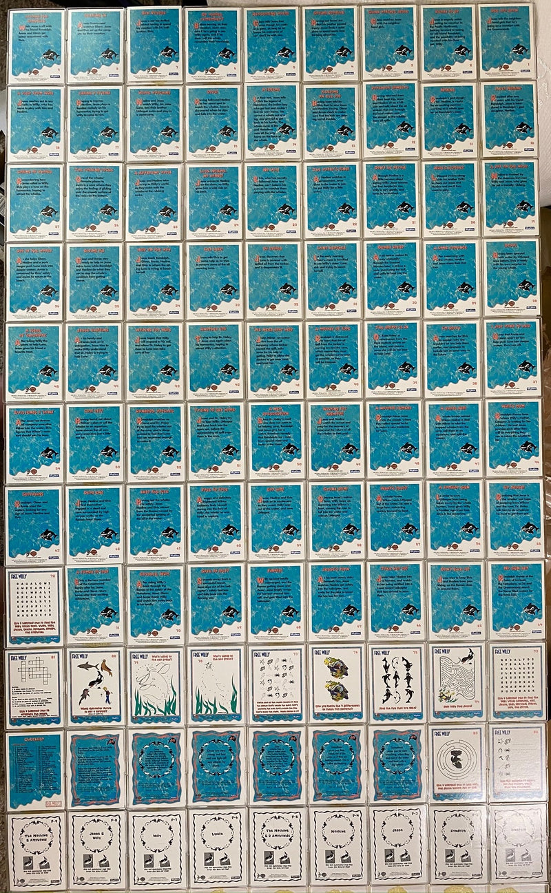 Free Willy 2 Movie Base Card Set 99 Cards Skybox 1995   - TvMovieCards.com