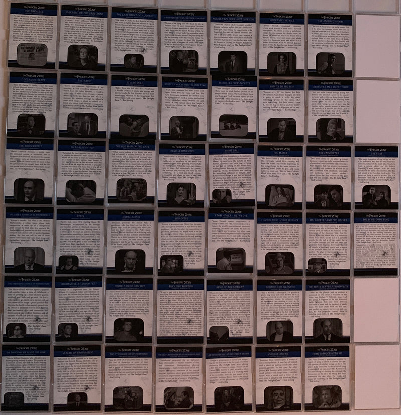 Twilight Zone Rod Serling Edition Base Card Set 156 Cards Rittenhouse 2019   - TvMovieCards.com
