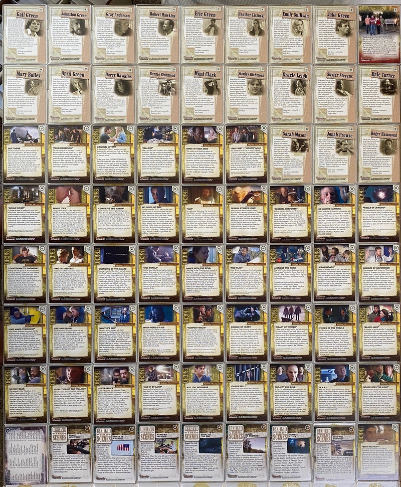 Jericho Season 1 Base Card Set 72 Cards Inkworks 2007   - TvMovieCards.com