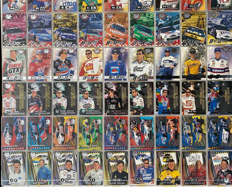 2000 Wheels High Gear Complete Racing 72 Card Set NASCAR - Earnhardt Gordon   - TvMovieCards.com