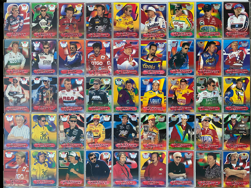 1996 Wheels Crown Jewels Elite Complete Racing 78 Card Set NASCAR - Jeff Gordon   - TvMovieCards.com