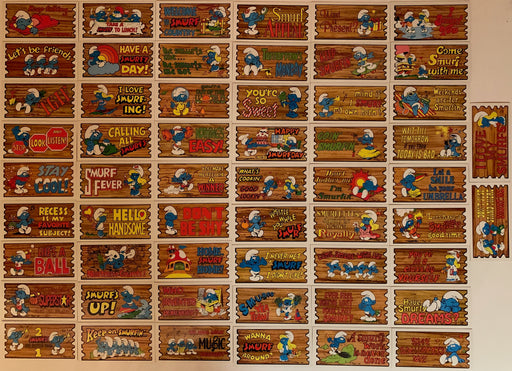 Smurf Supercards Vintage Base Card Set 56 Cards   - TvMovieCards.com