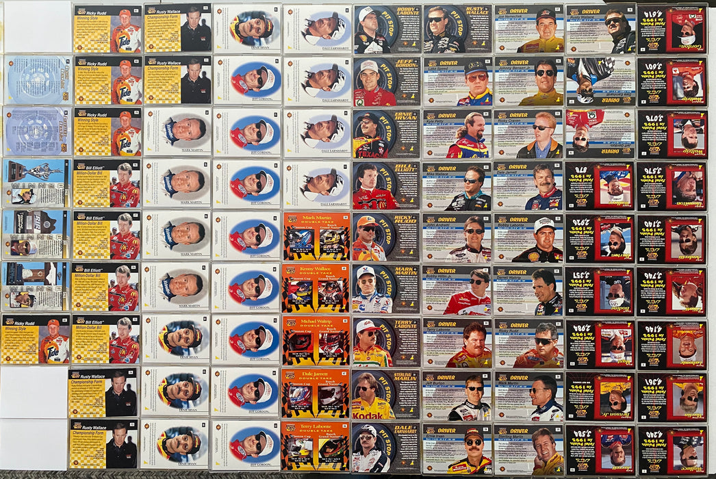1996 Pinnacle Speed Flix Nascar Racing Complete 87 Card Set NASCAR - Jeff Gordon   - TvMovieCards.com