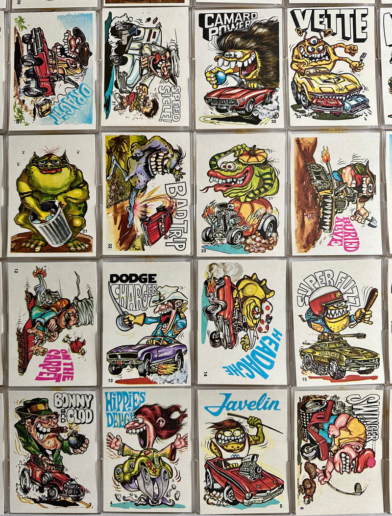 1973 Fabulous Odd Rods Vintage Bubble Gum Trading Card Set of 66 Donruss   - TvMovieCards.com