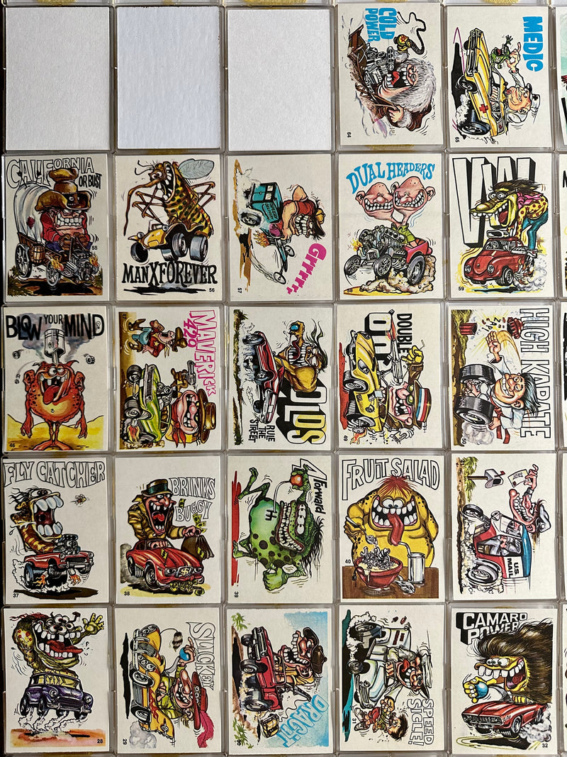 1973 Fabulous Odd Rods Vintage Bubble Gum Trading Card Set of 66 Donruss   - TvMovieCards.com