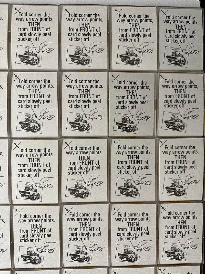 1973 Fabulous Odd Rods Vintage Bubble Gum Trading Card Set of 66 Donruss   - TvMovieCards.com