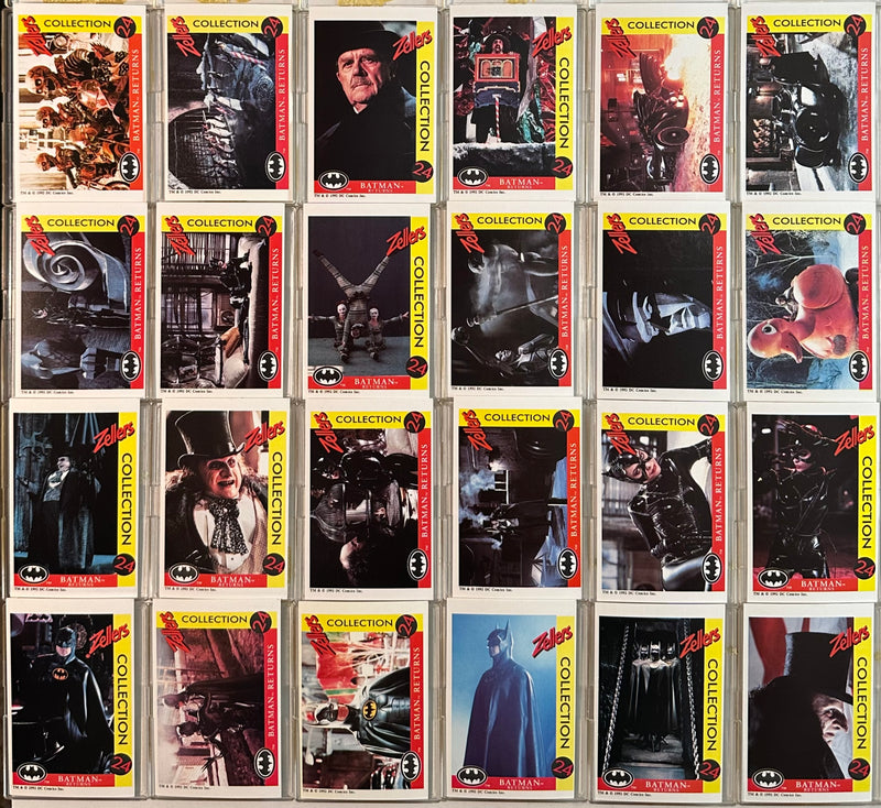 1992 Batman Returns Movie Zellers Dept Store 24 Card Trading Card Set Canada   - TvMovieCards.com