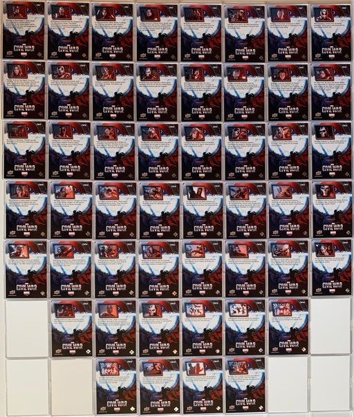 Captain America Civil War Movie Retail Blue Base Card Set 50 Cards   - TvMovieCards.com
