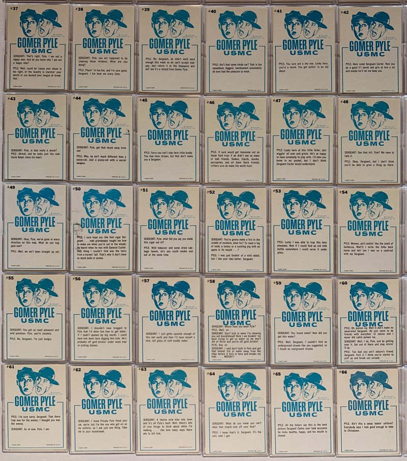 Gomer Pyle TV Show 1965 Fleer Vintage Card Set 66 Cards   - TvMovieCards.com