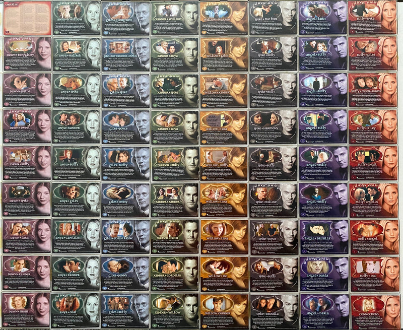 Buffy The Vampire Slayer Connections Base Card Set 72 Cards Inkworks 2003   - TvMovieCards.com